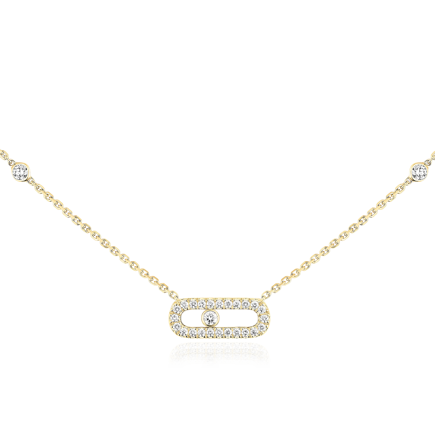 Pavé Move Uno Necklace