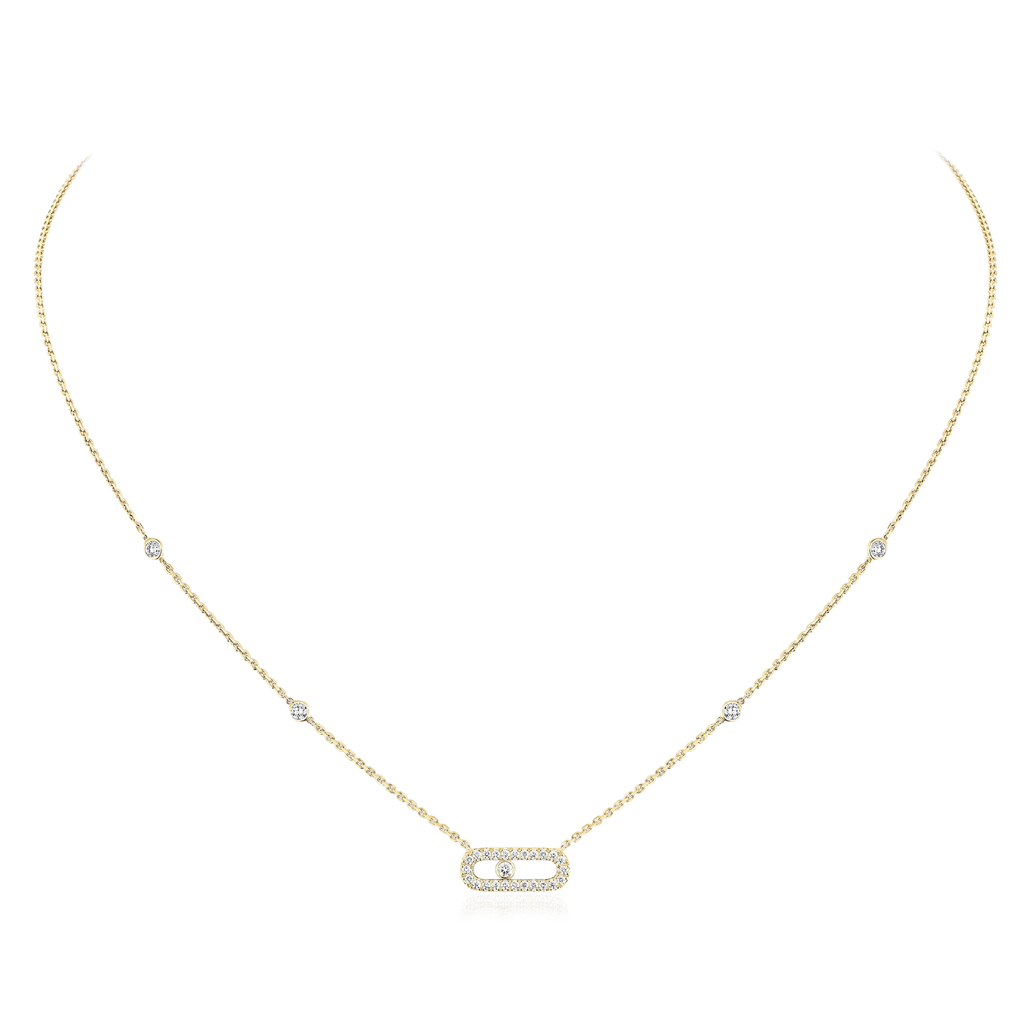 Pavé Move Uno Necklace