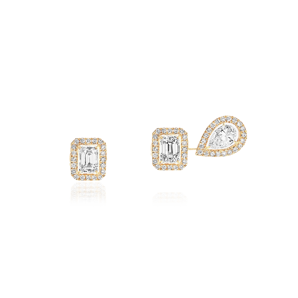 My Twin 1+2 Earrings - 0.20 ct x3