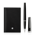Set de bolígrafo rollerball PIX Black y tarjetero Meisterstück