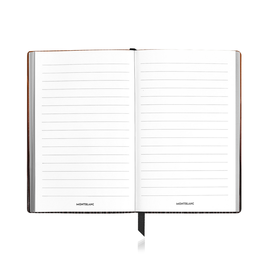 Cuaderno de cuero Corteccia Sfumato, tamaño compacto con páginas rayadas