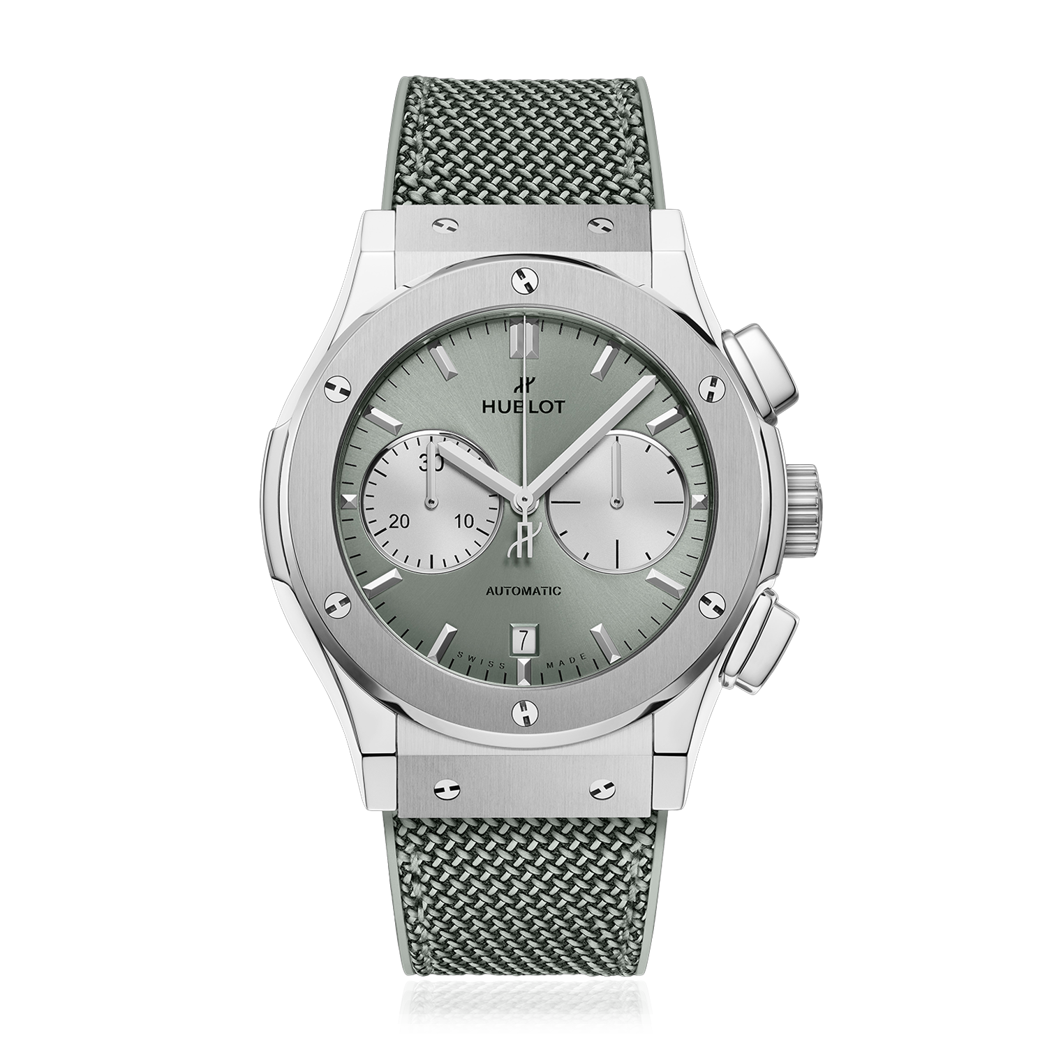 Classic Fusion Chronograph in Sage Green Titanium
