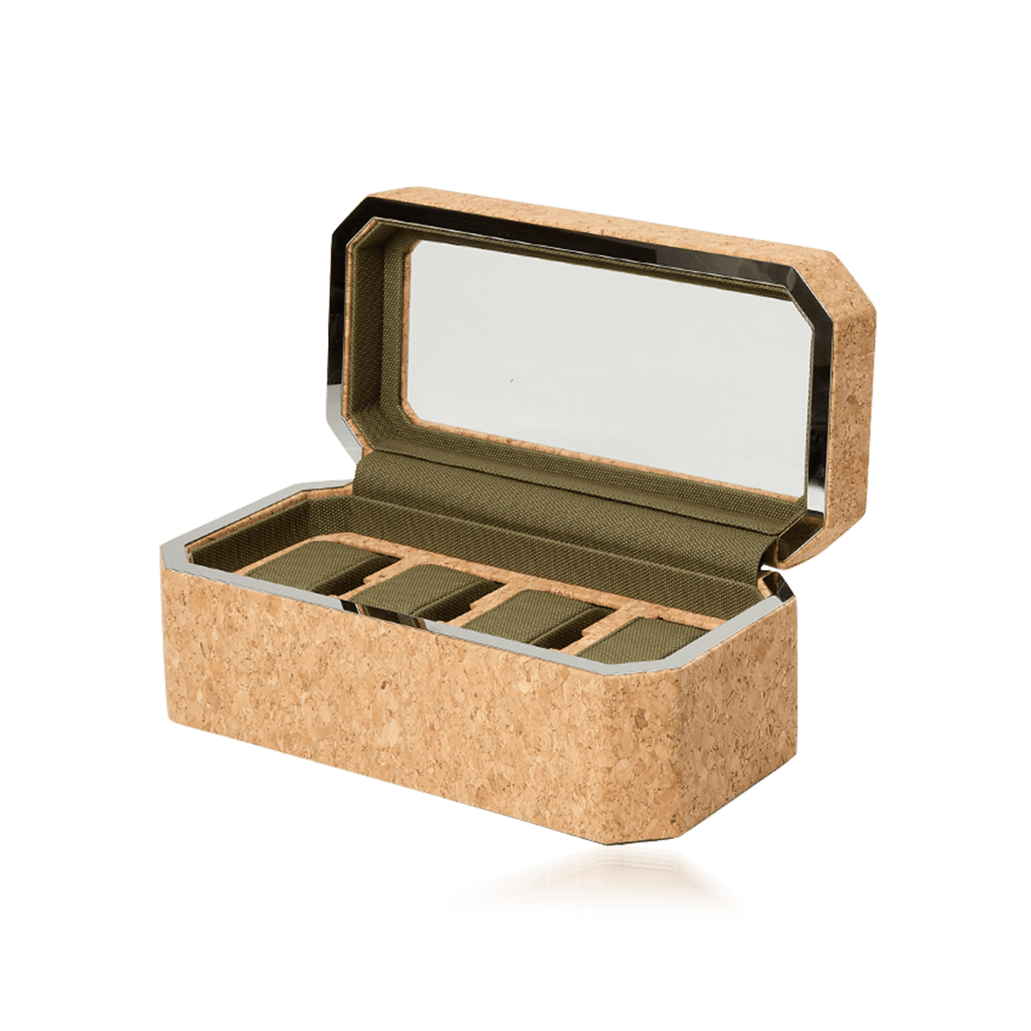 Estuche de Relojes de Corcho para 4 Relojes