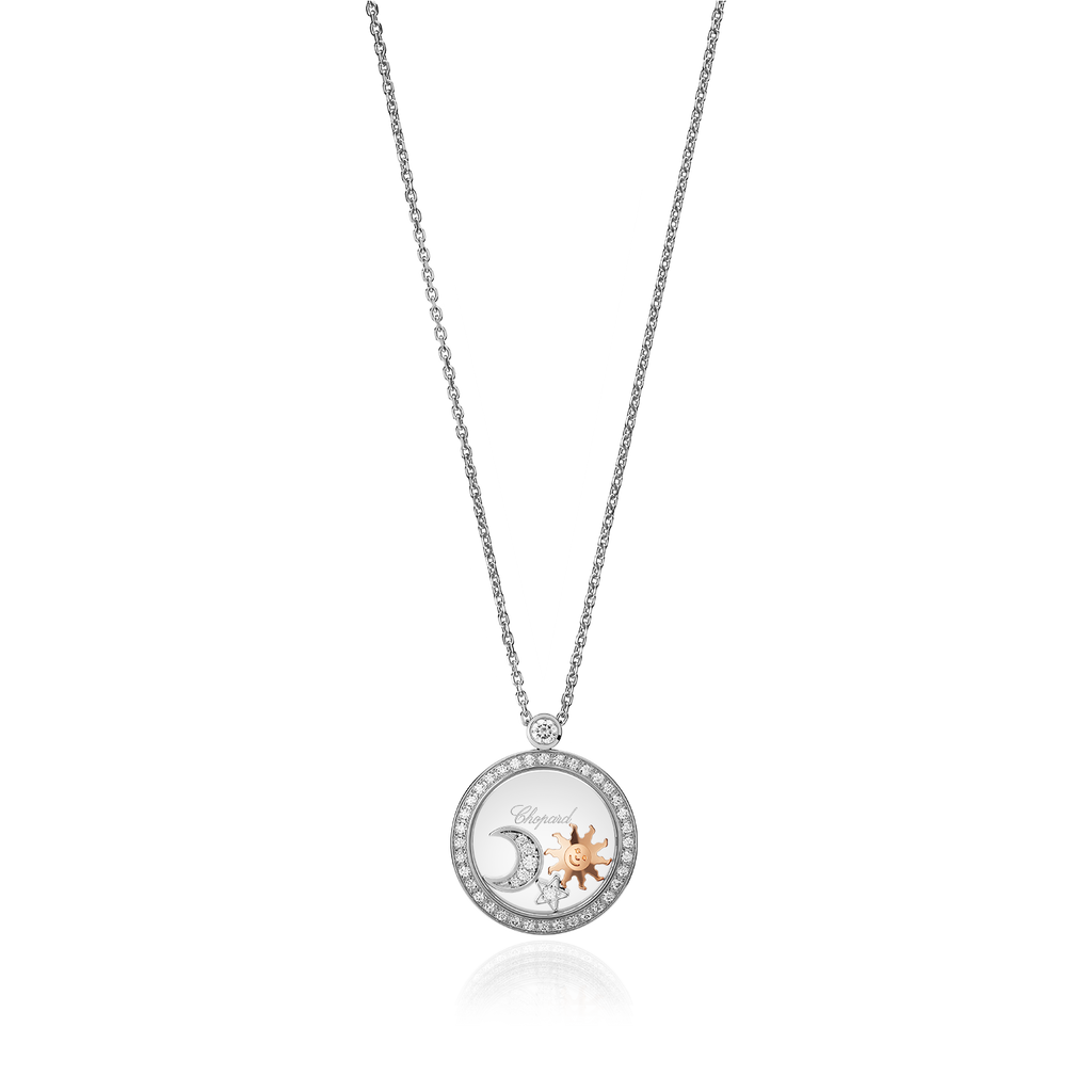 Collar con Colgante de Diamantes Felices
