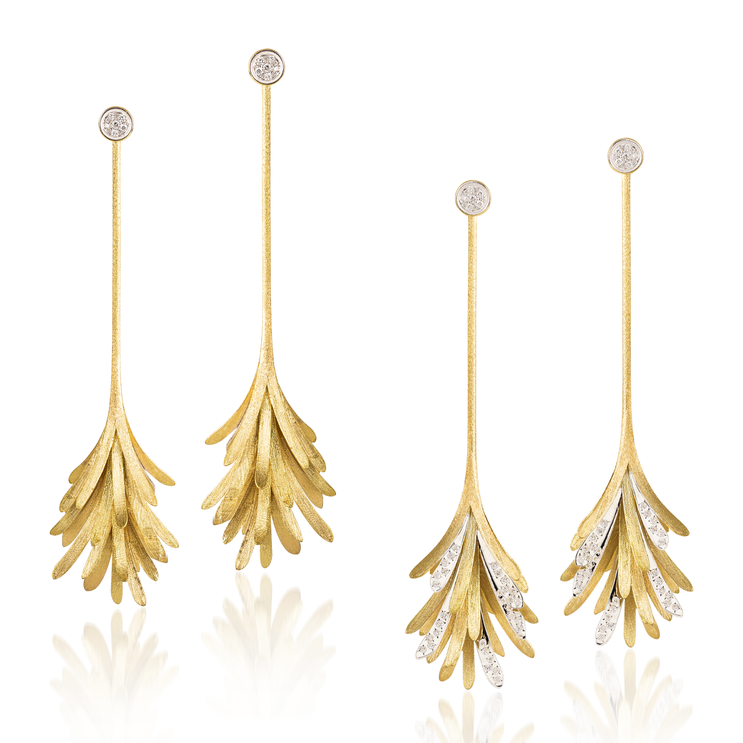 "Pendientes de Candelabro Skin" can be rewritten as "Pendientes Skin en Forma de Candelabro".