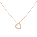 Collar con Colgante Antifer Corazón Pavé
