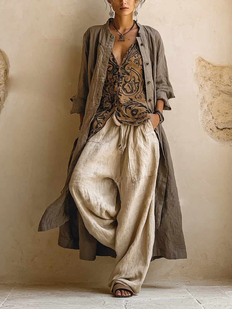 Premium Cotton and Linen 3-Piece Natural Set™