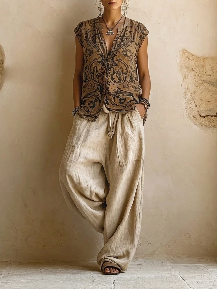 Premium Cotton and Linen 3-Piece Natural Set™