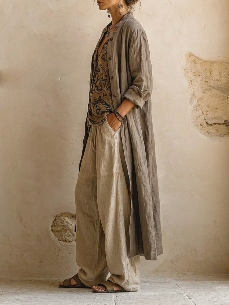Premium Cotton and Linen 3-Piece Natural Set™